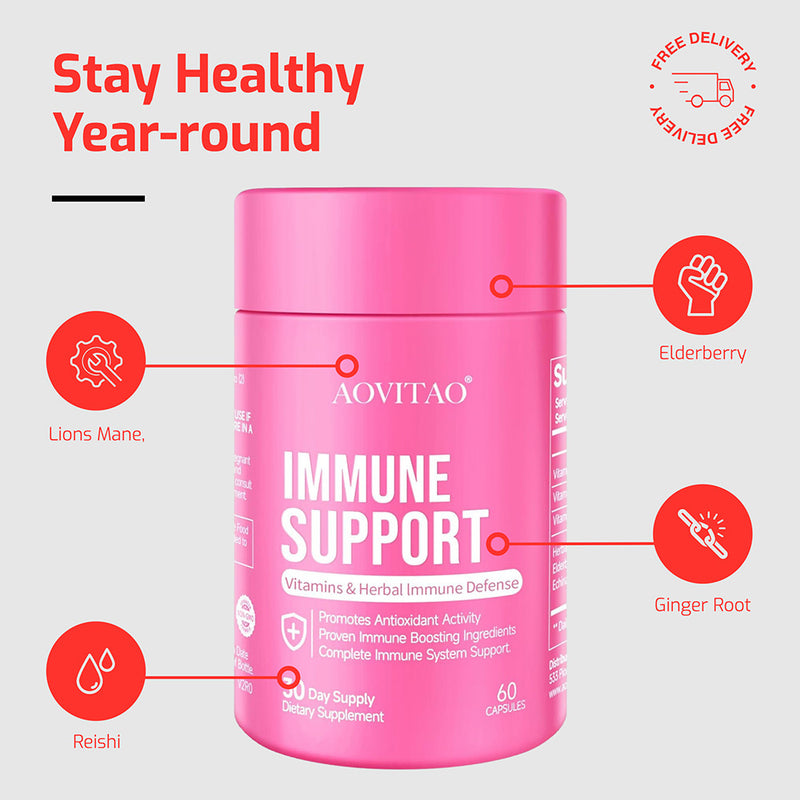 Natural Herbal Immune Vitamins Supplement
