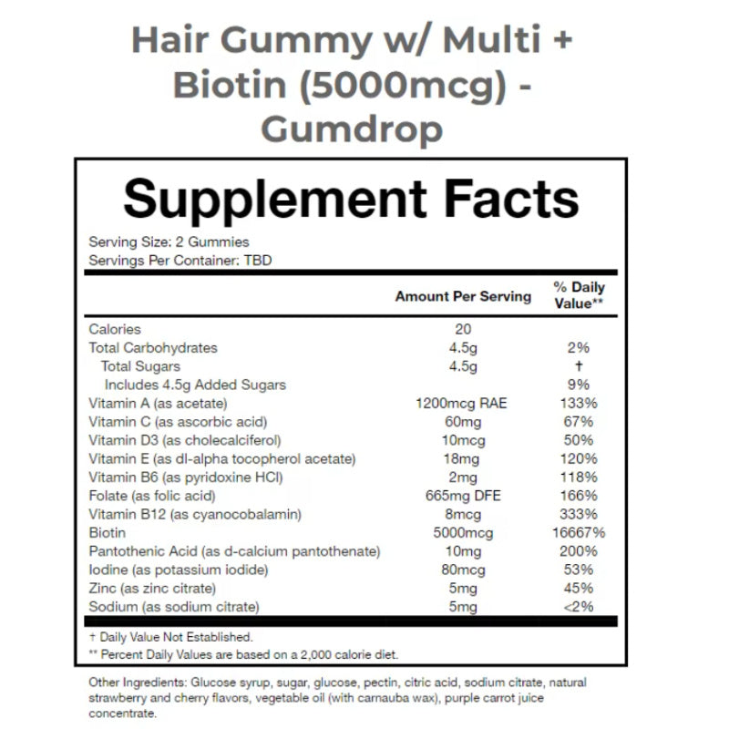 Hair Gummies Vitamins