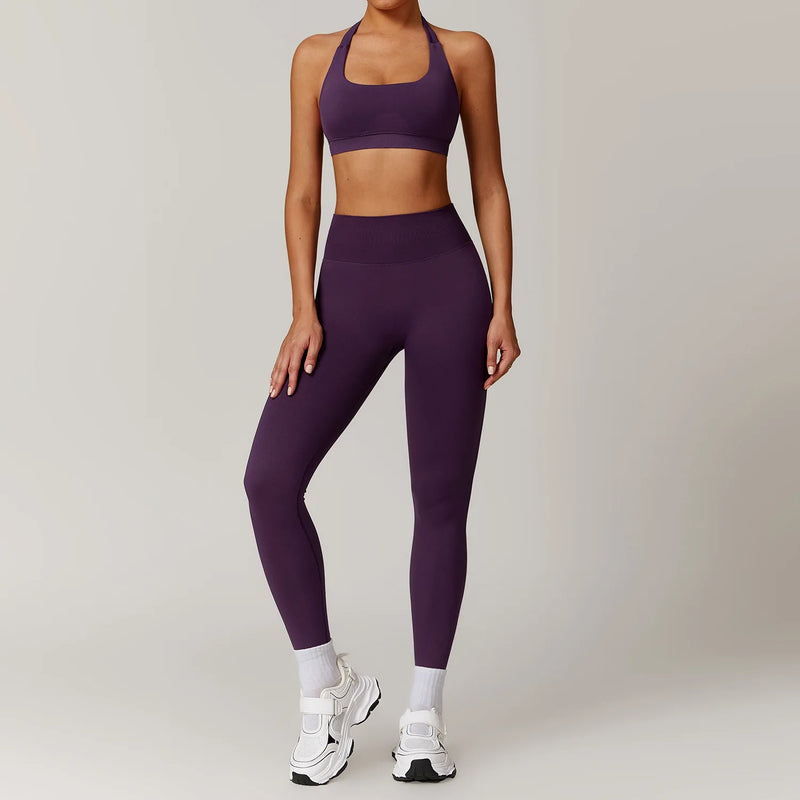 Seamless Yoga Halter Leggings