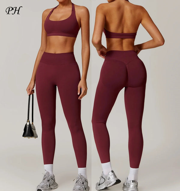 Seamless Yoga Halter Leggings
