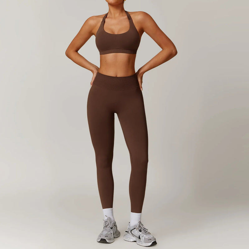Seamless Yoga Halter Leggings