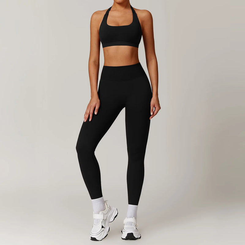 Seamless Yoga Halter Leggings