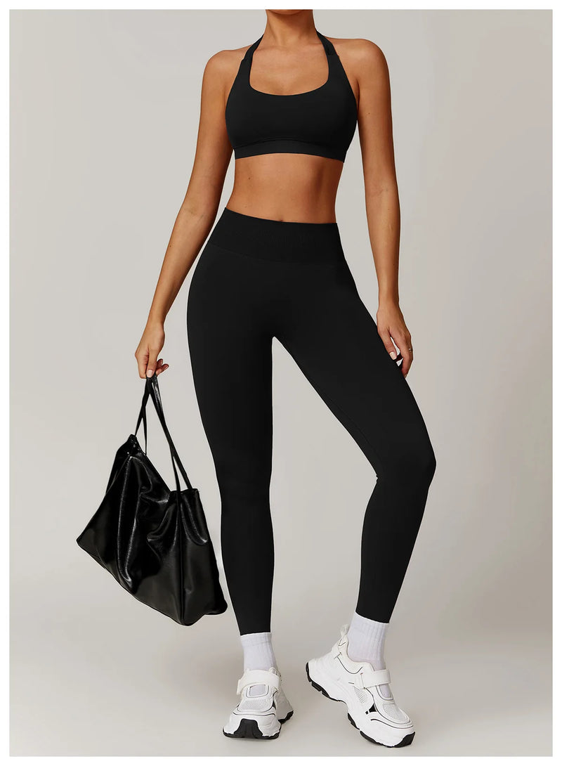 Seamless Yoga Halter Leggings