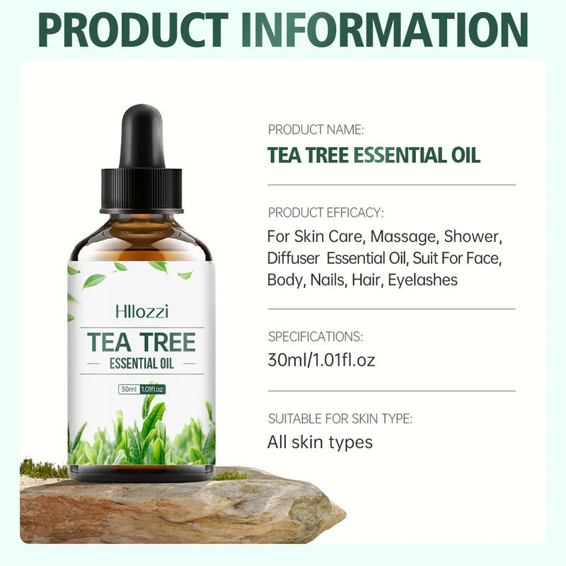 Tea tree essential oil, extracted from natural plants