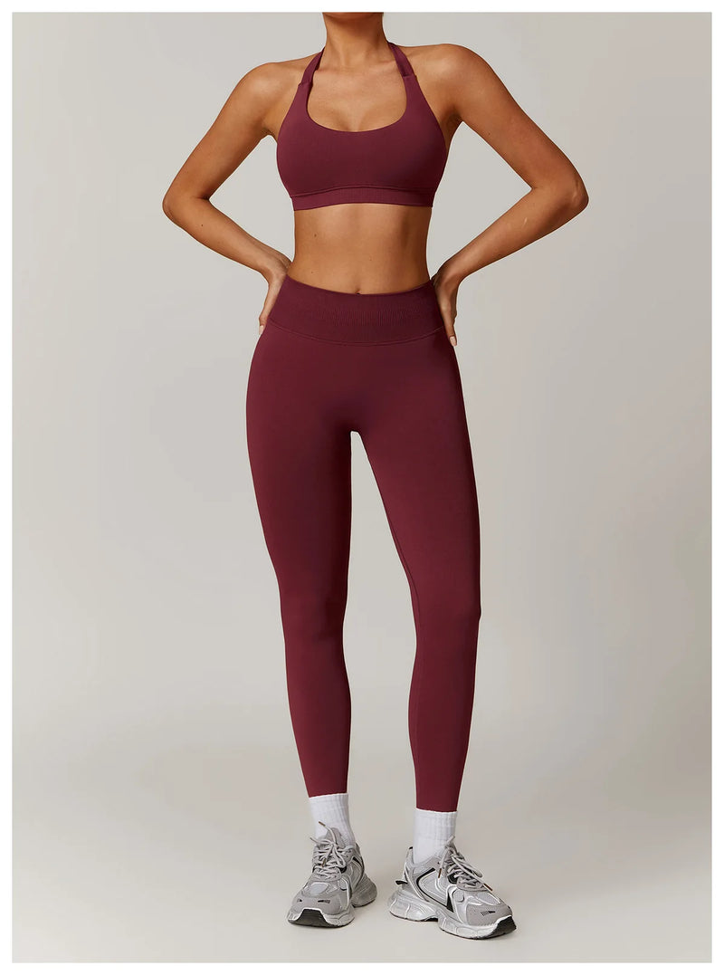 Seamless Yoga Halter Leggings