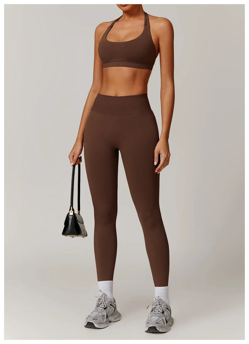 Seamless Yoga Halter Leggings