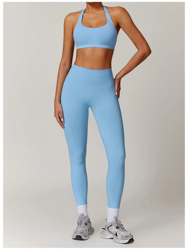 Seamless Yoga Halter Leggings