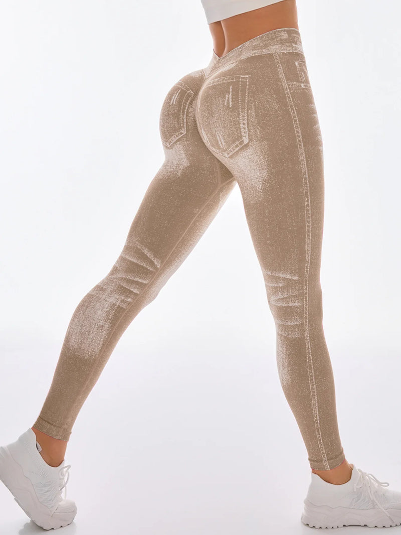 Women V Back Gym Leggings