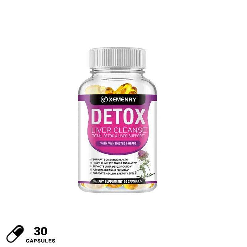 Milk Thistle Extract Capsules Detox Cleansing Liver Support and Repair Formula