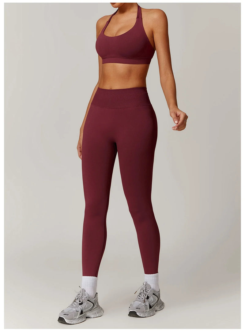 Seamless Yoga Halter Leggings