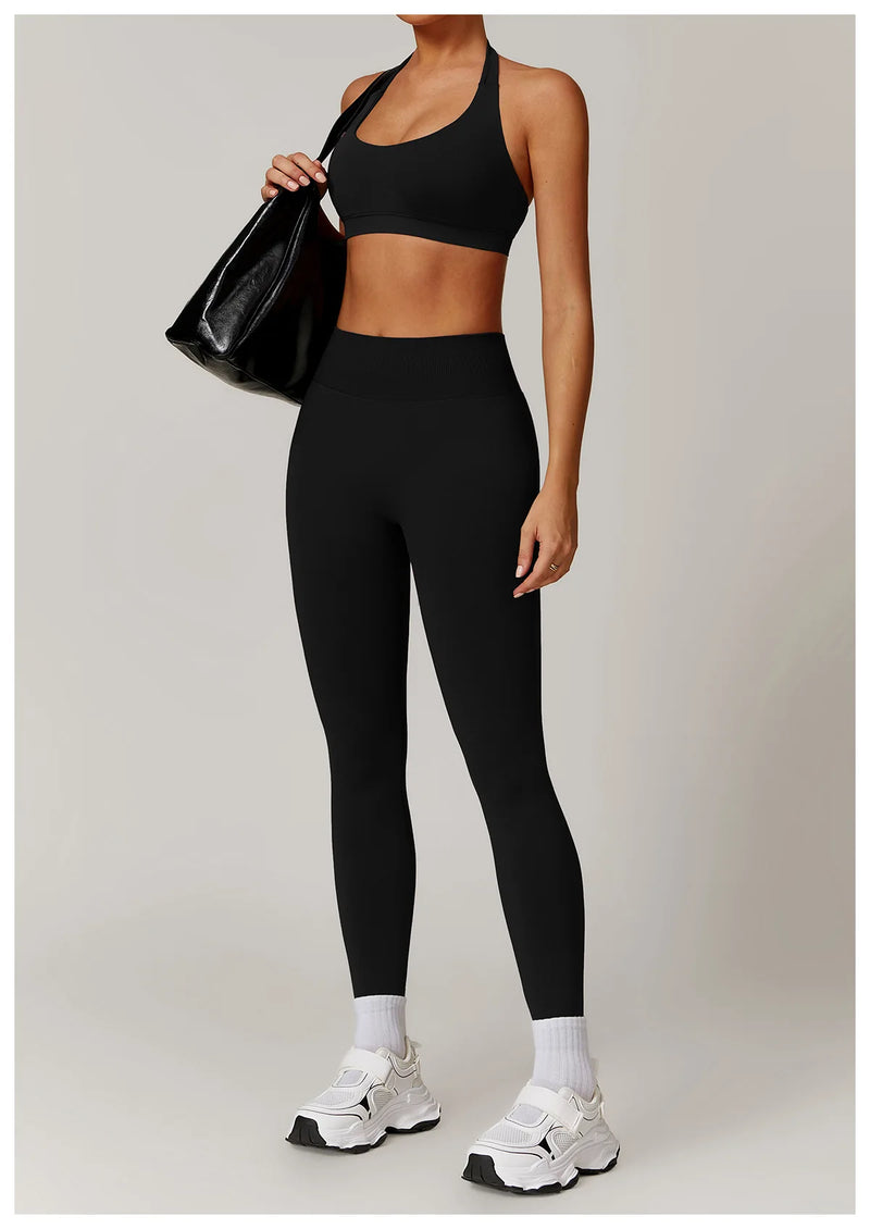 Seamless Yoga Halter Leggings