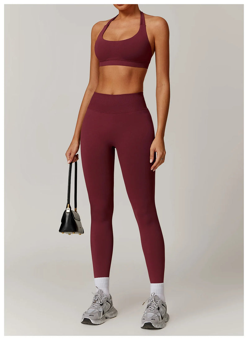 Seamless Yoga Halter Leggings