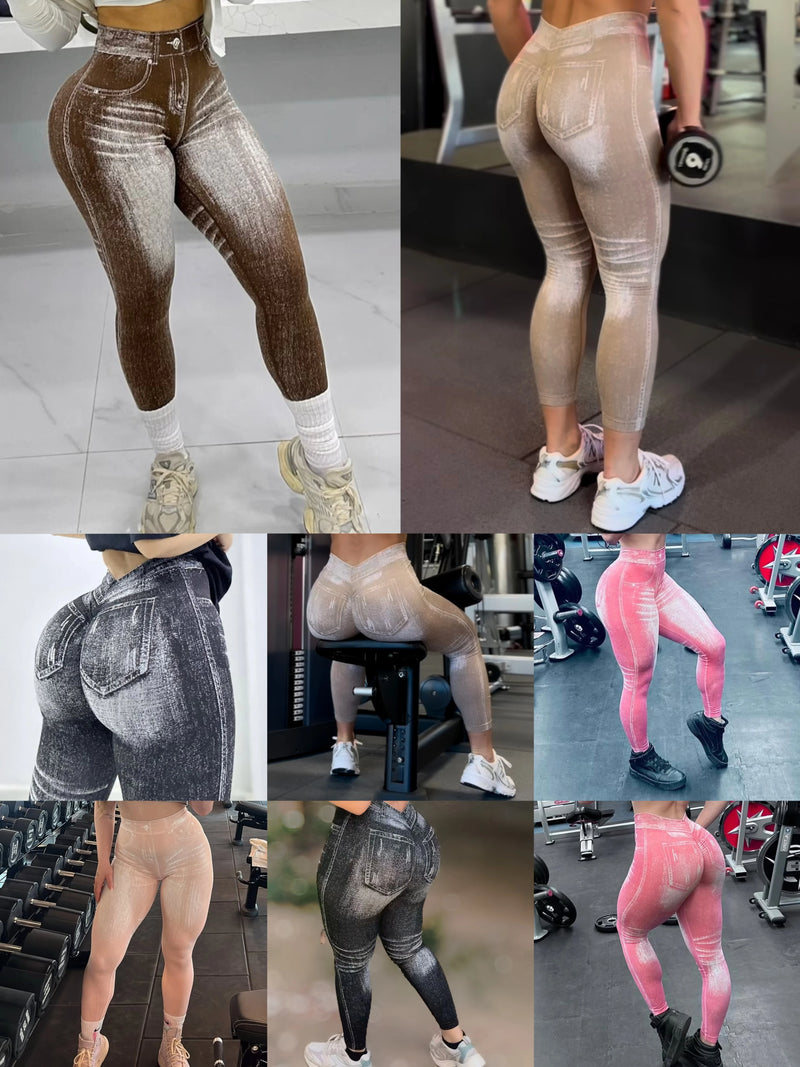 Women V Back Gym Leggings
