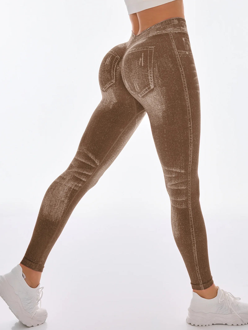 Women V Back Gym Leggings