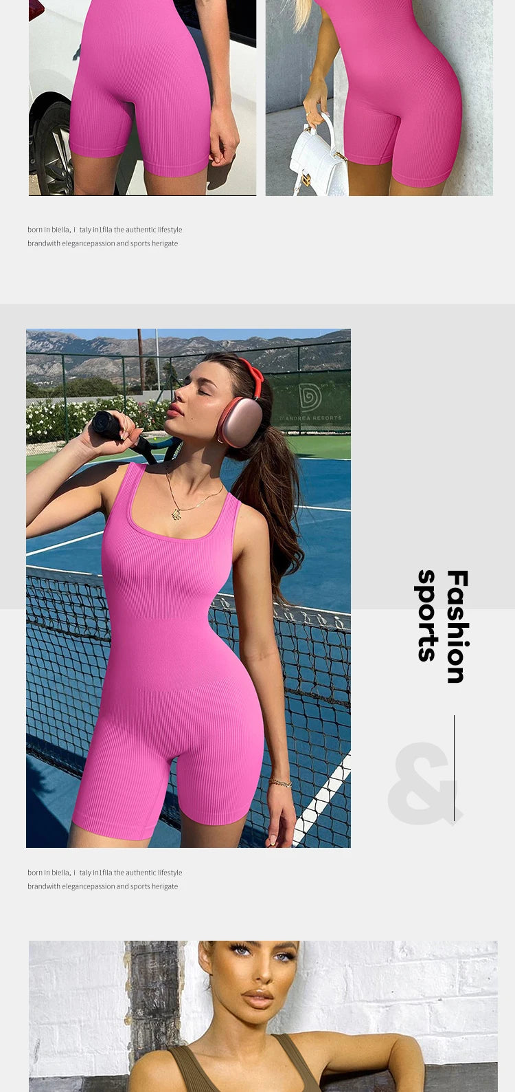 Seamless One-Piece Short Yoga Clothes