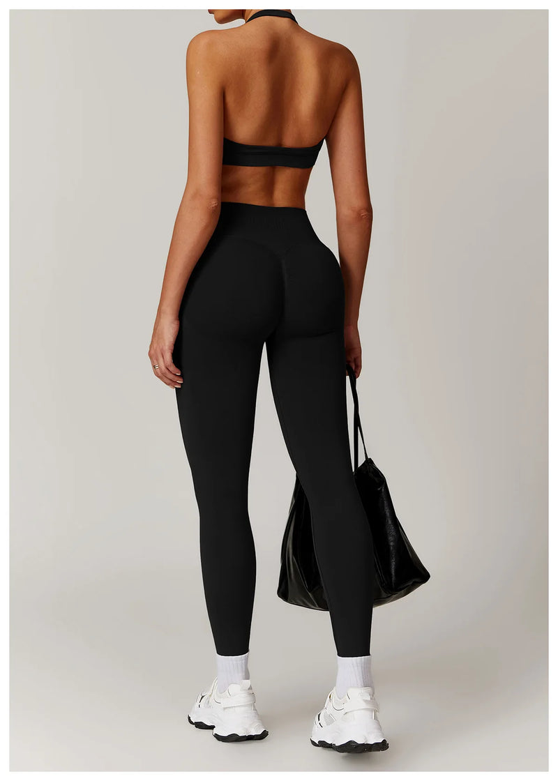 Seamless Yoga Halter Leggings
