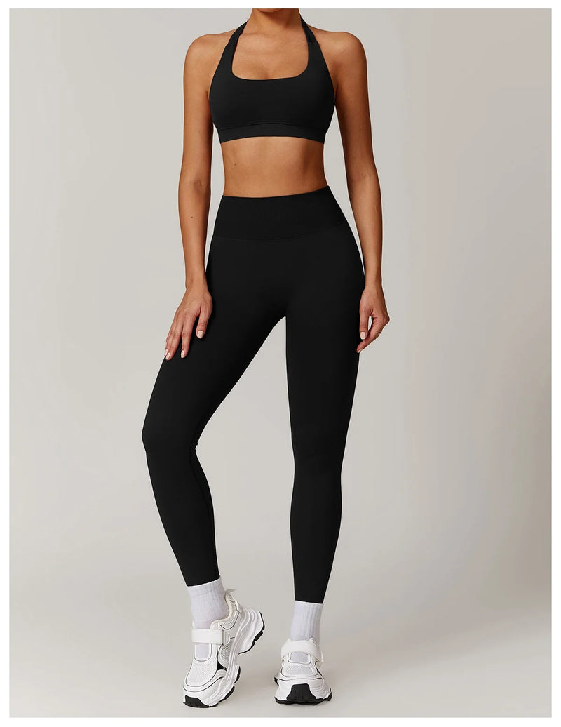 Seamless Yoga Halter Leggings