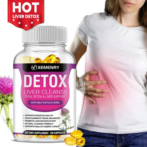Milk Thistle Extract Capsules Detox Cleansing Liver Support and Repair Formula