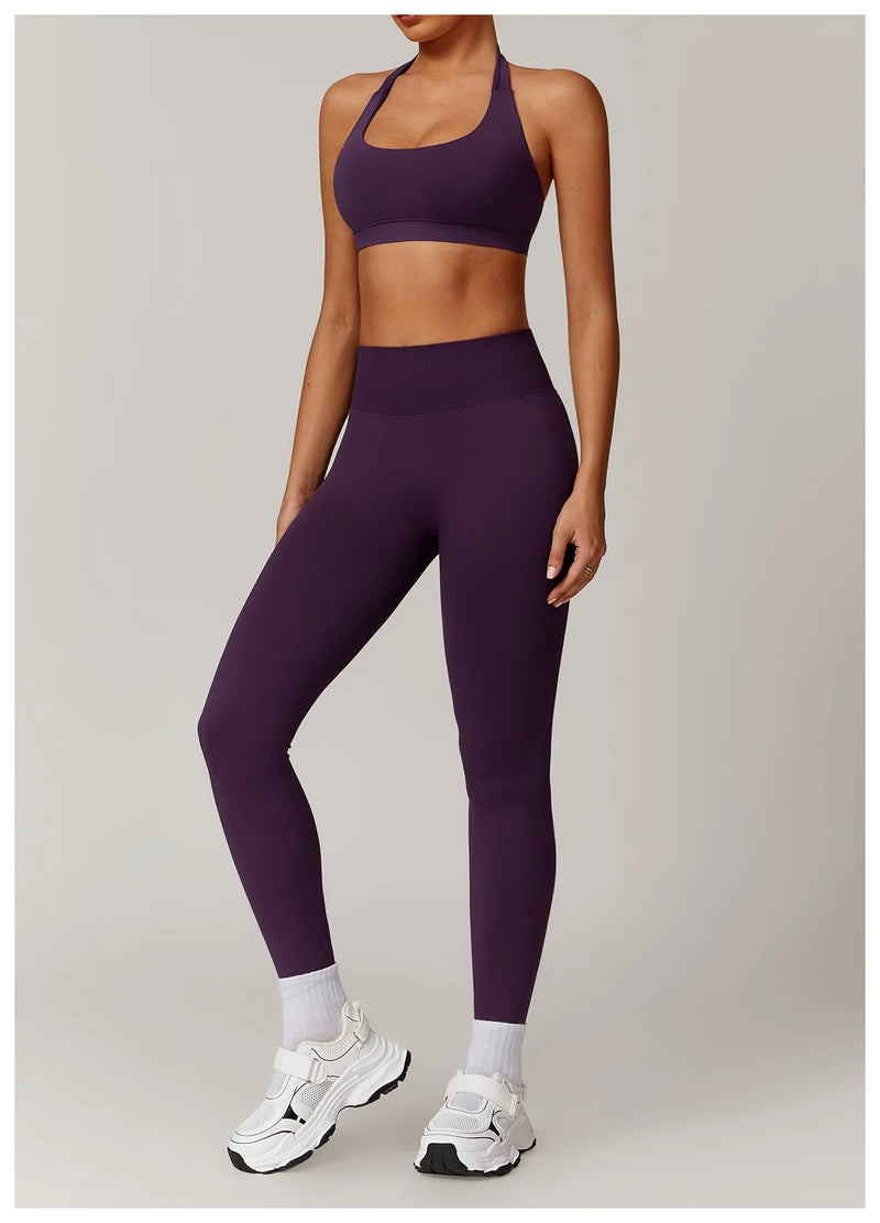 Seamless Yoga Halter Leggings