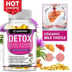 Milk Thistle Extract Capsules Detox Cleansing Liver Support and Repair Formula