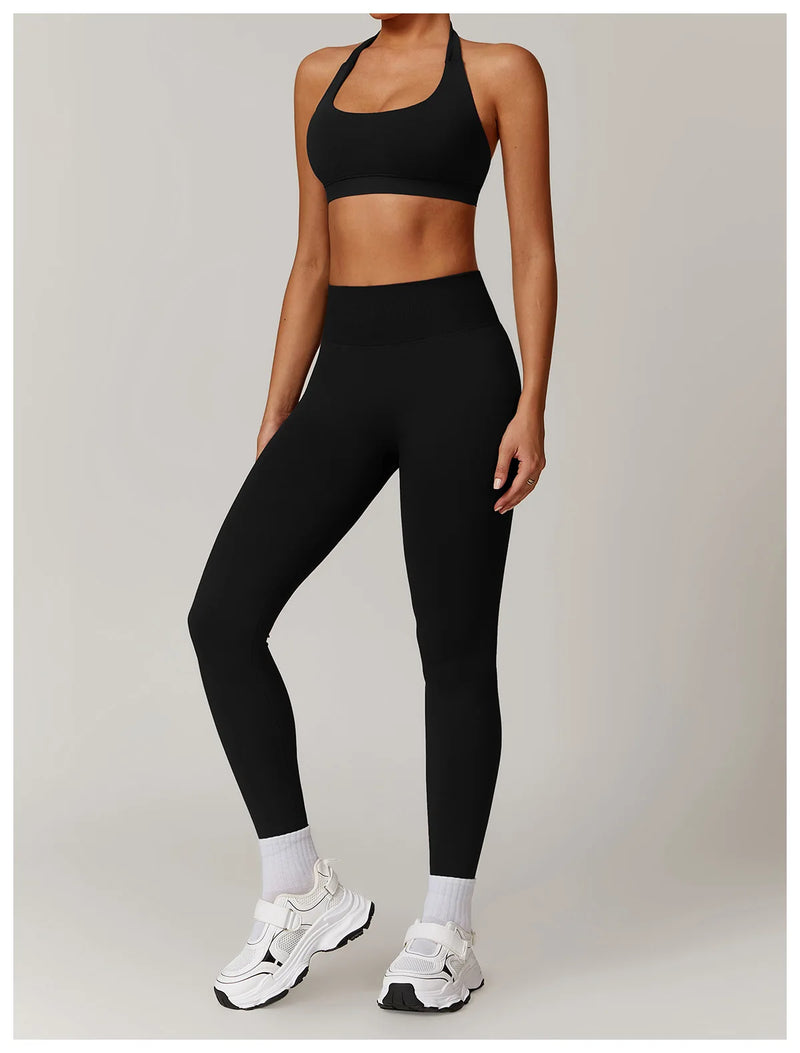 Seamless Yoga Halter Leggings