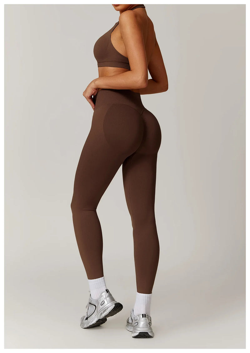 Seamless Yoga Halter Leggings