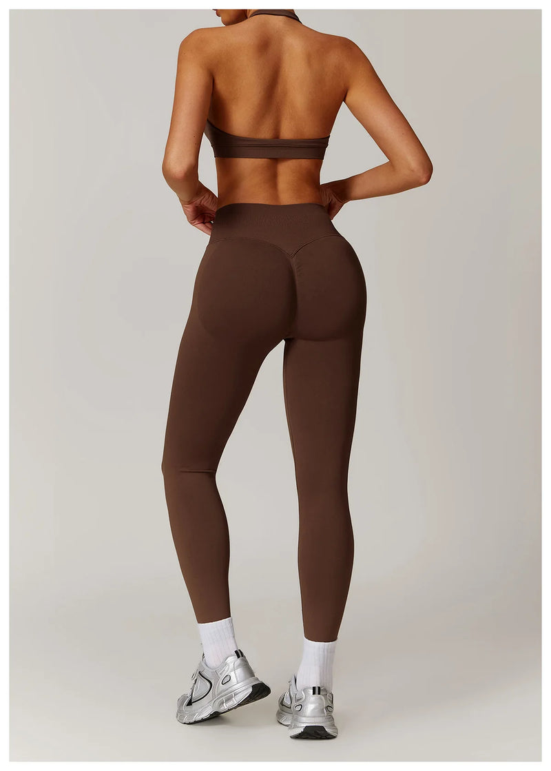 Seamless Yoga Halter Leggings