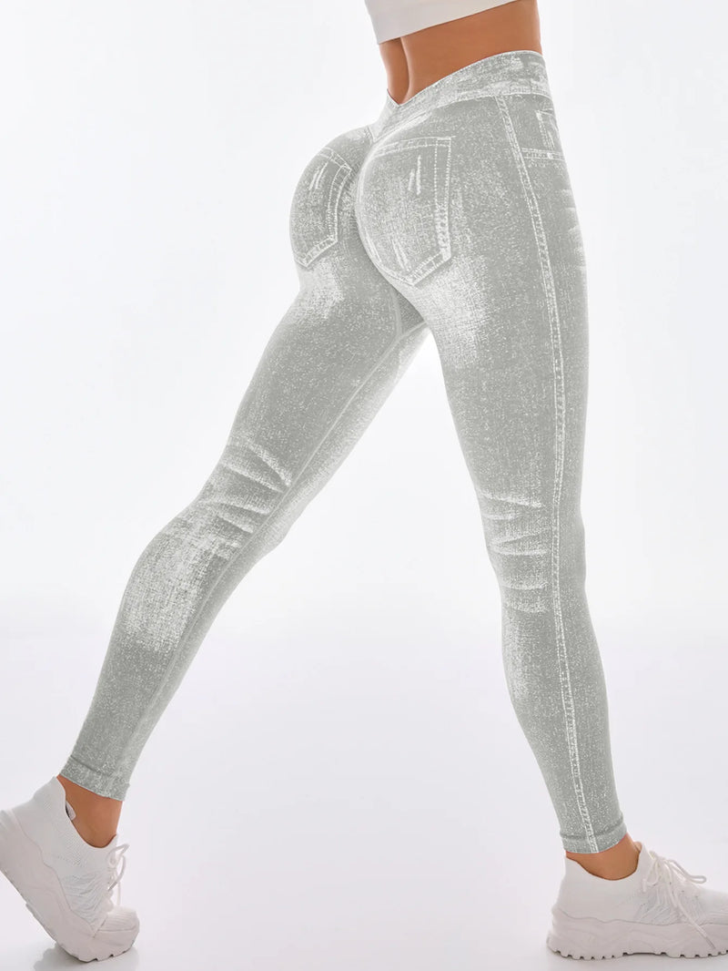 Women V Back Gym Leggings
