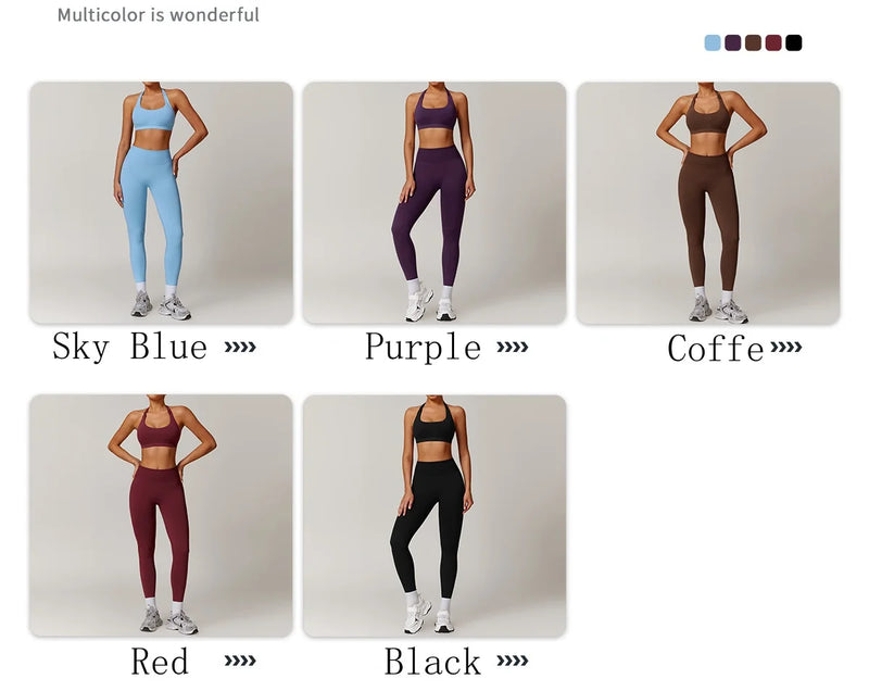 Seamless Yoga Halter Leggings