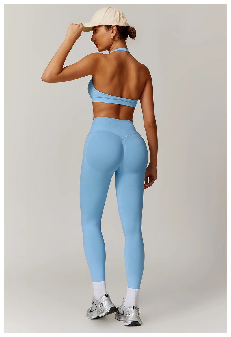 Seamless Yoga Halter Leggings