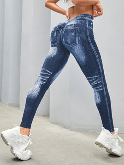 Women V Back Gym Leggings