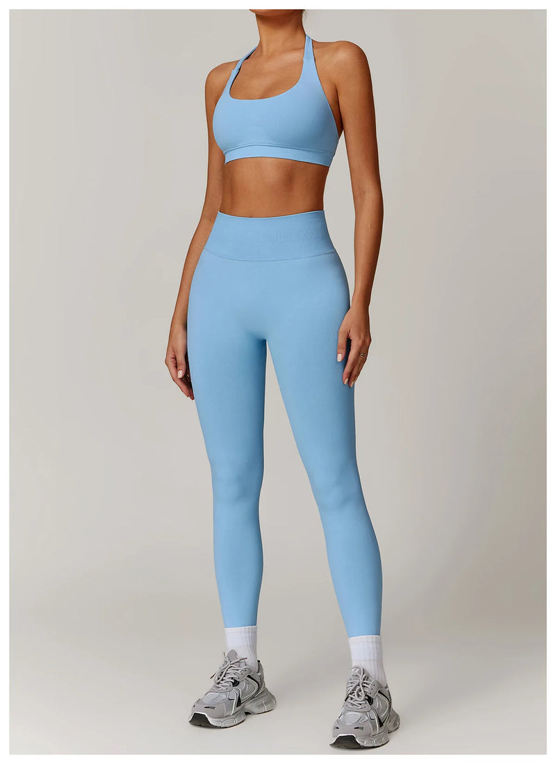 Seamless Yoga Halter Leggings