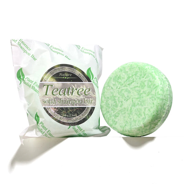 Tea Tree Essential Oil Shampoo Soap For Deep Cleaning And Hair Care Silicone
