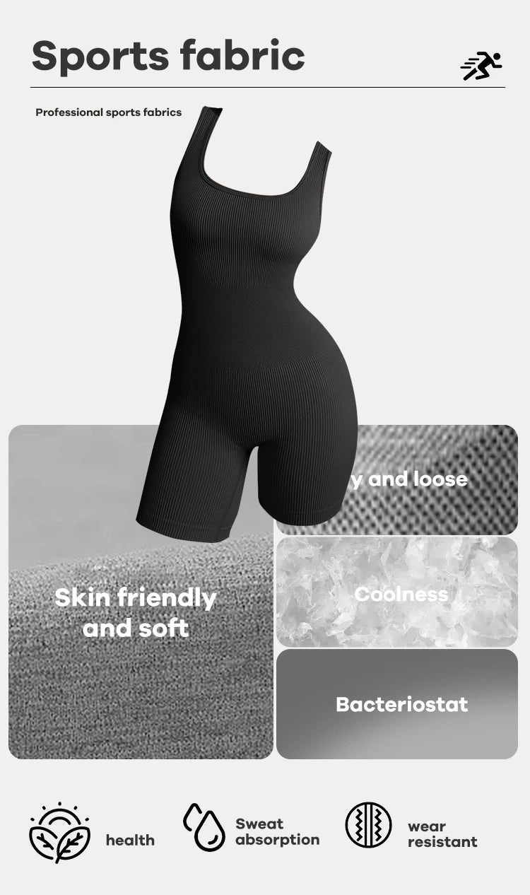 Seamless One-Piece Short Yoga Clothes