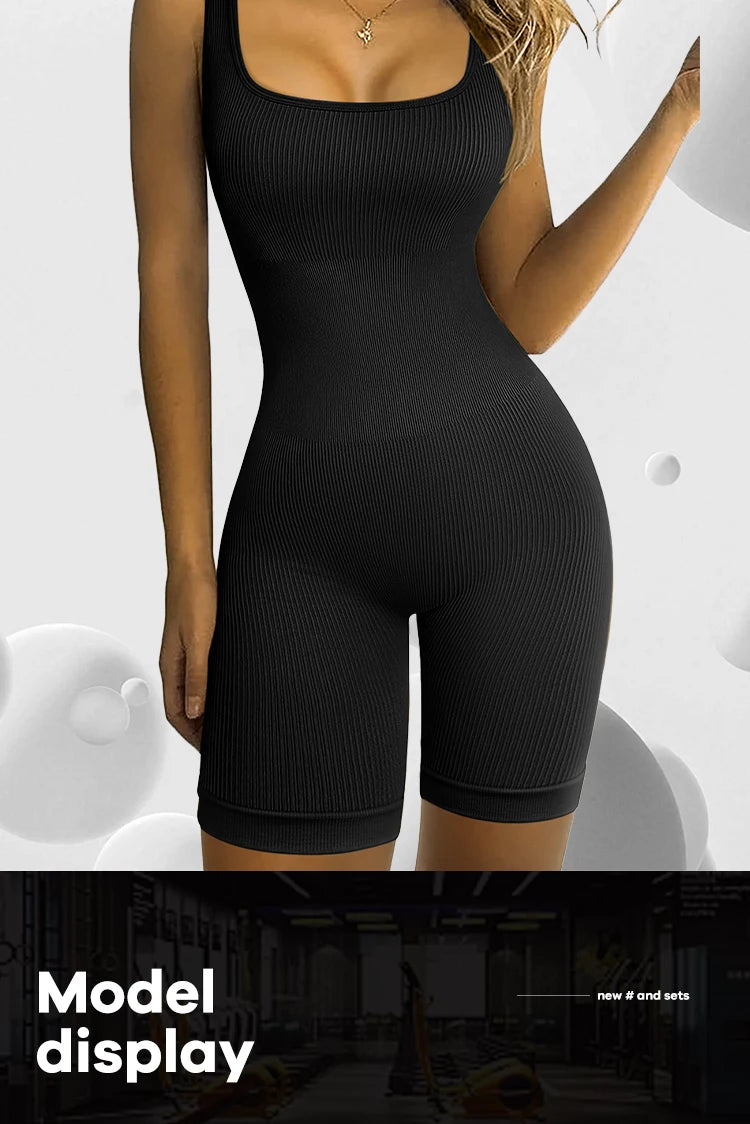 Seamless One-Piece Short Yoga Clothes
