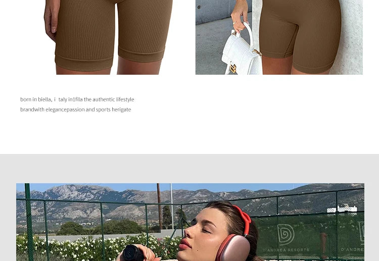 Seamless One-Piece Short Yoga Clothes