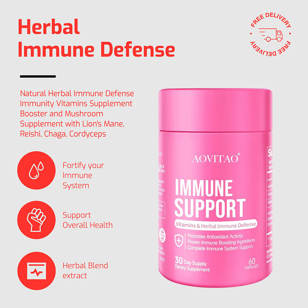 Natural Herbal Immune Vitamins Supplement